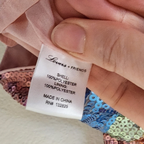 Lovers + Friends Night Out Sequin Mini Dress XS NWT - Picture 8 of 8